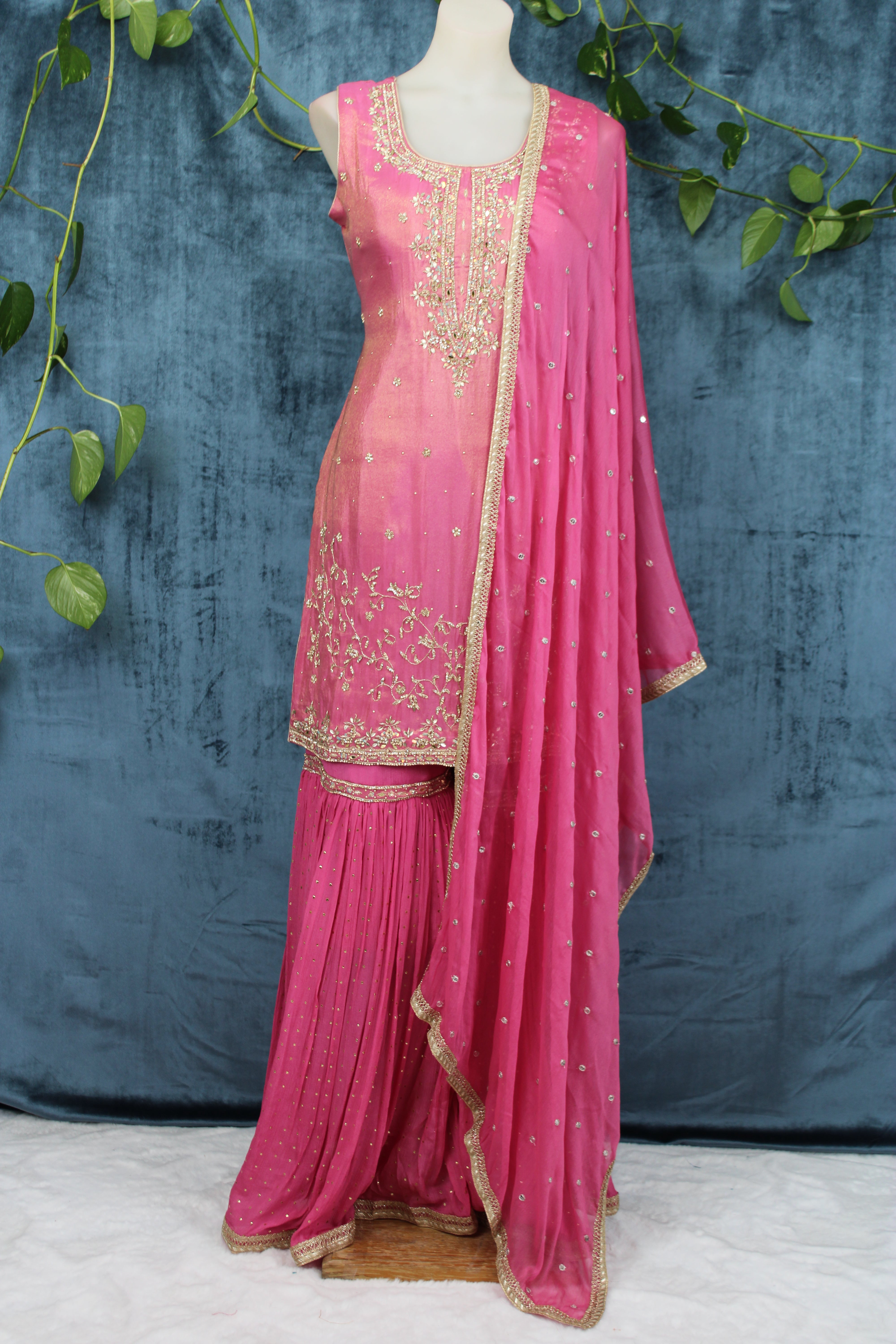 Ziya - Tissue Sharara Set