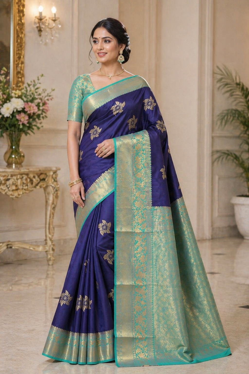 Rajeshwari - Pure silk Kanchi Pattu Saree