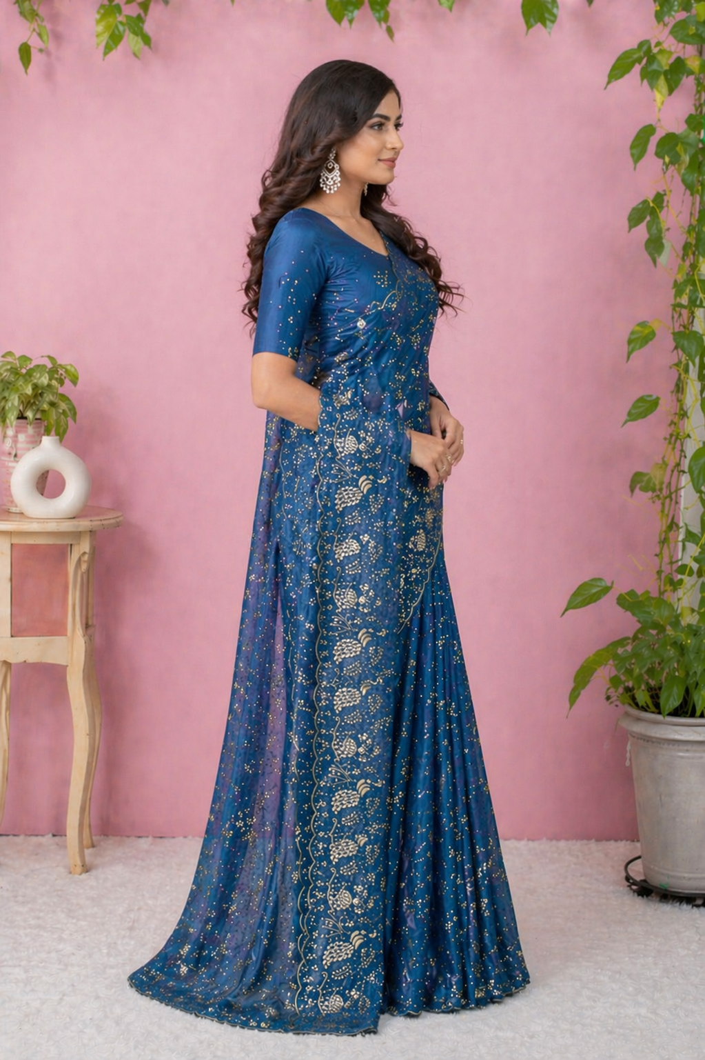 Adhvika - Tissue Silk Saree