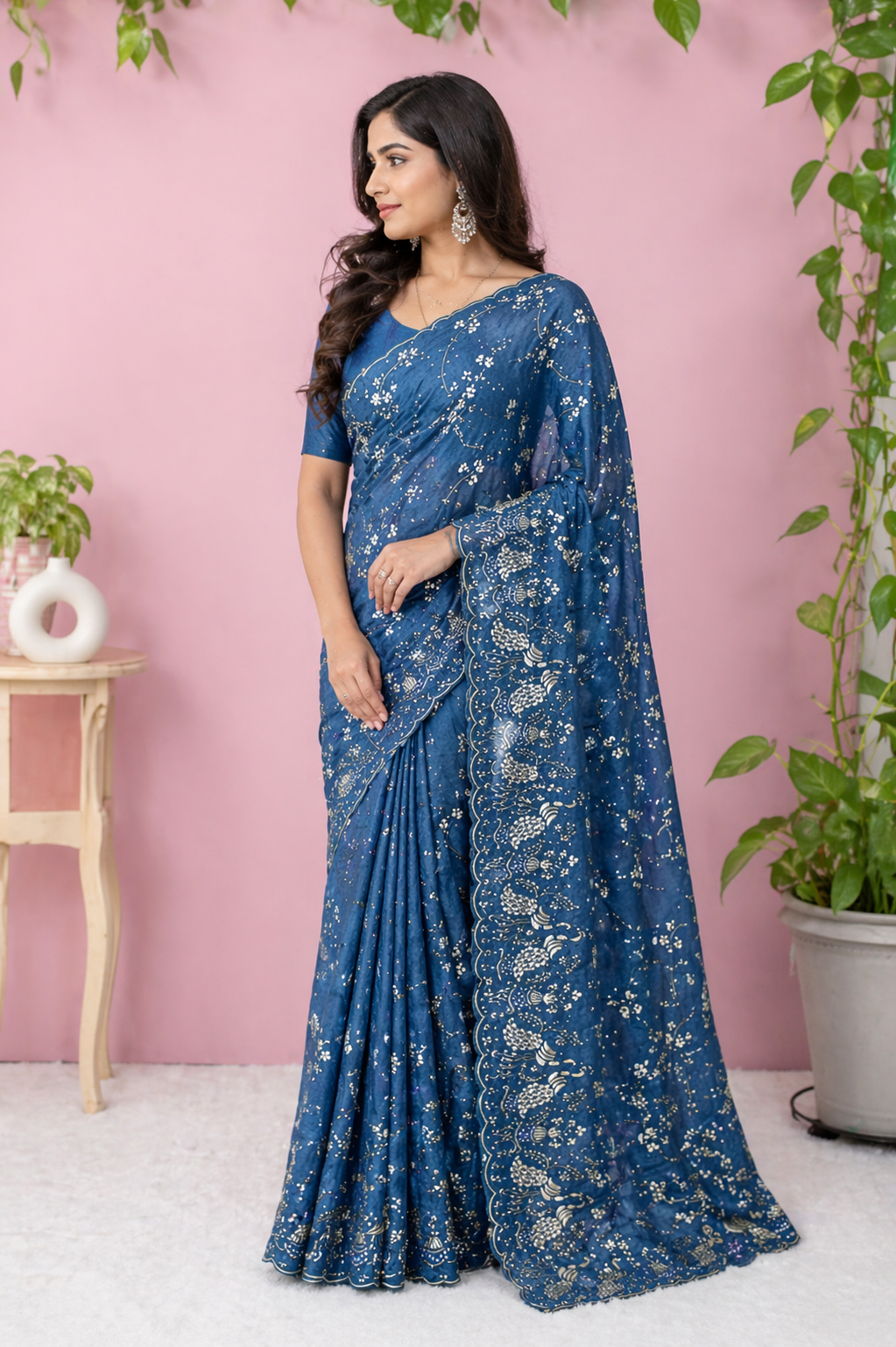 Adhvika - Tissue Silk Saree