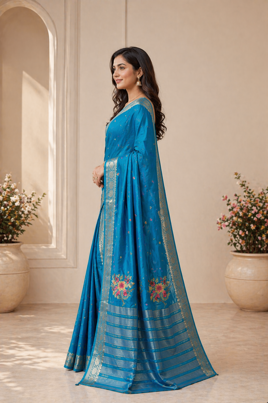 Madhu - Chiffon Embroidery Saree